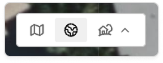 Imagery toggle in the lower-left corner of your map. The available options are Street View, Hybrid View, and High‑Res Imagery. 