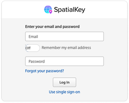 Image of a login form showing fields for email and password, with a ‘Forgot your password?’ link below the password field highlighted to indicate where users can initiate a password reset.