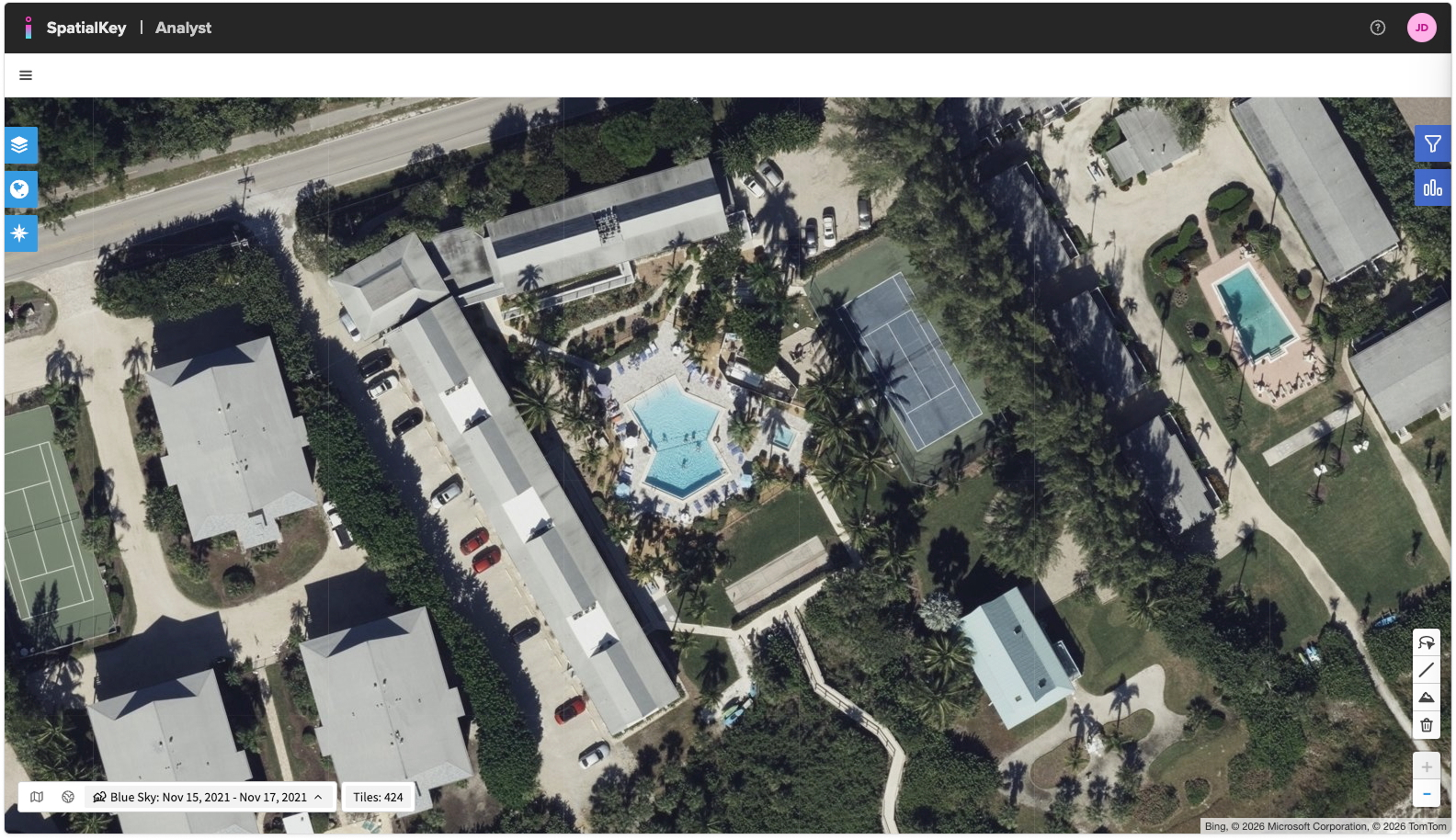 High-Res Blue Sky imagery before Hurricane Ian