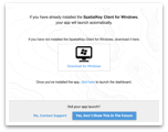 SpatialKey Client for Windows Installer screen